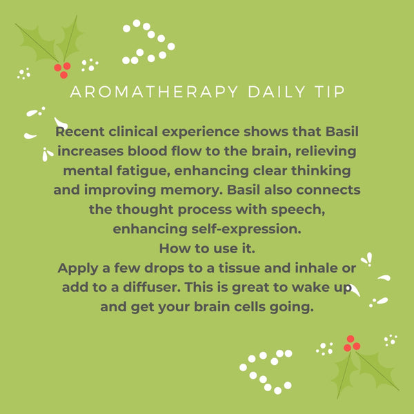 Basil Essential Oil Aromatherapy Tip