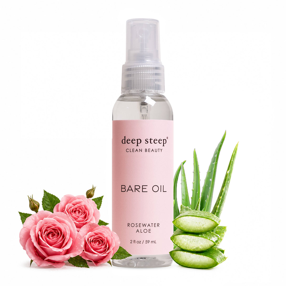 Rosewater Aloe Silky Hydrating Dry Body Oil 2oz