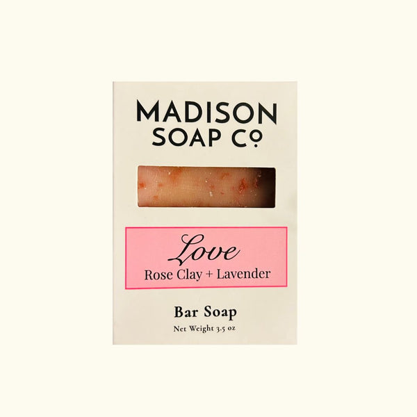Love Aromatherapy Rose Clay Soap Madison Soap Co,