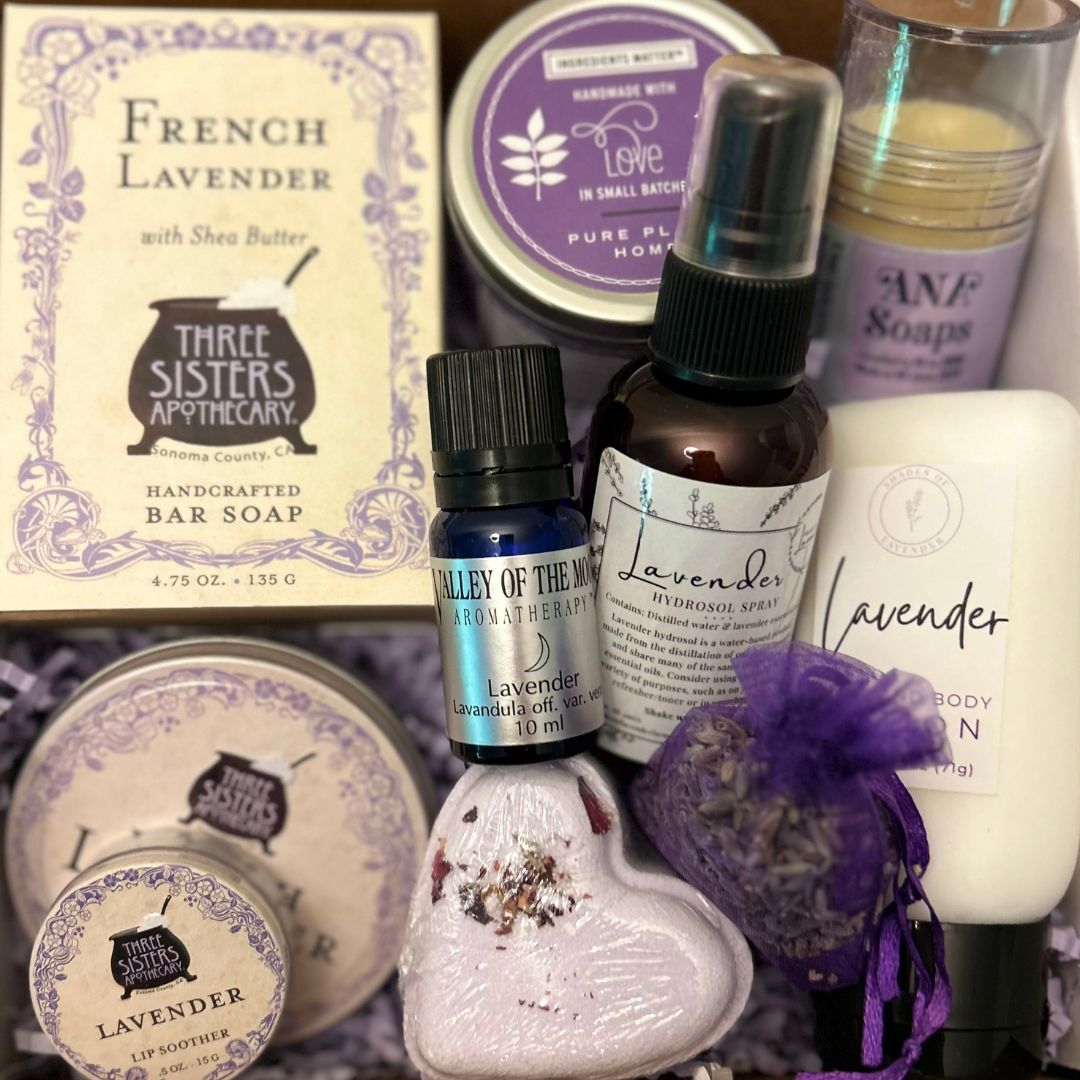 lavender plant gift set Lavender Lovers Relaxing Aromatherapy Gift Box
