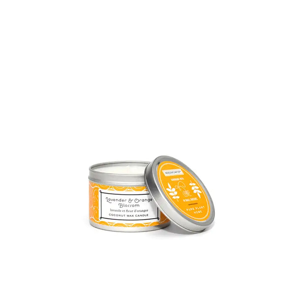 Lavender Orange Blossom Aromatherapy 3 oz Candle Tin