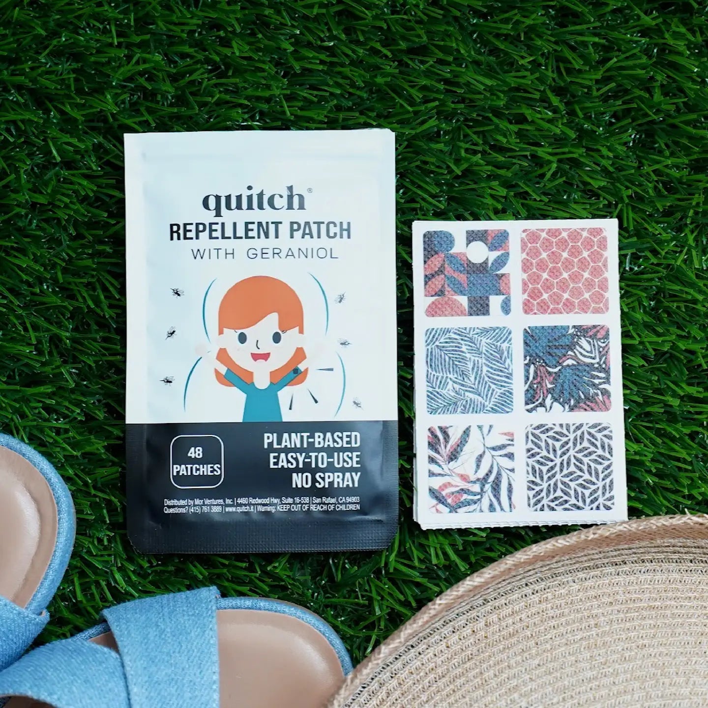 Quitch Deet Free Plant Based Bug Repellent Patch (48)