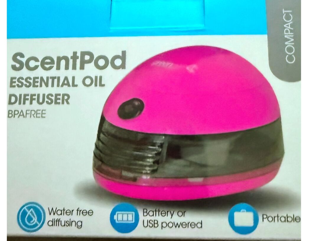 Scent Pod Essential Oil Diffuser (Pink) Scent Pod Essential Oil Diffuser (Pink)