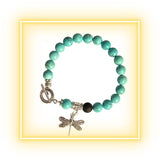 Turquoise essential oil aromatherapy diffuser bracelet