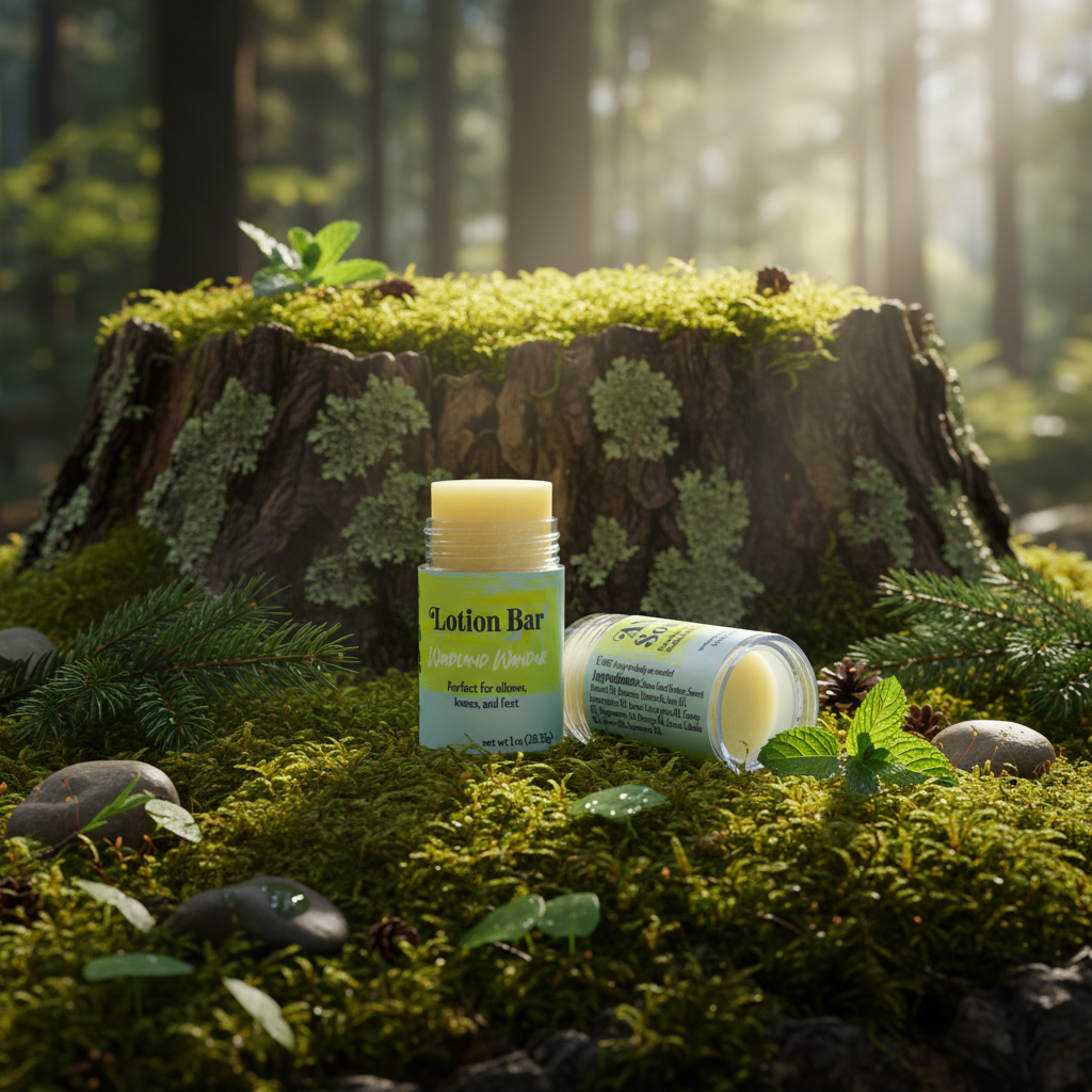 Woodland Wonder Lotion Bar Forest Setting