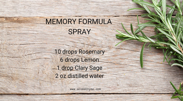 Rosemary DIY Memory Formula Essential Oil Aromatherapy Spray