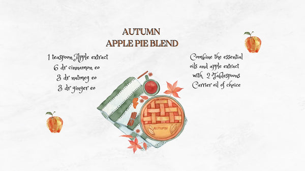 Autumn spice apple pie aromatherapy oil fall seasonal blend