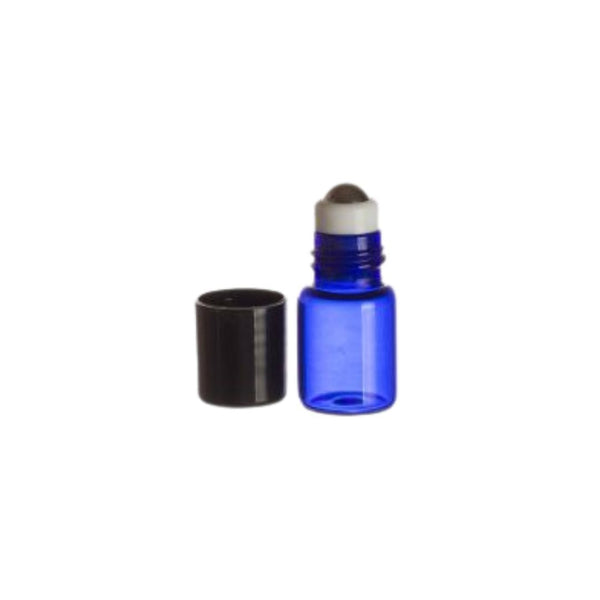 2ml glass blue roll on vial bottle