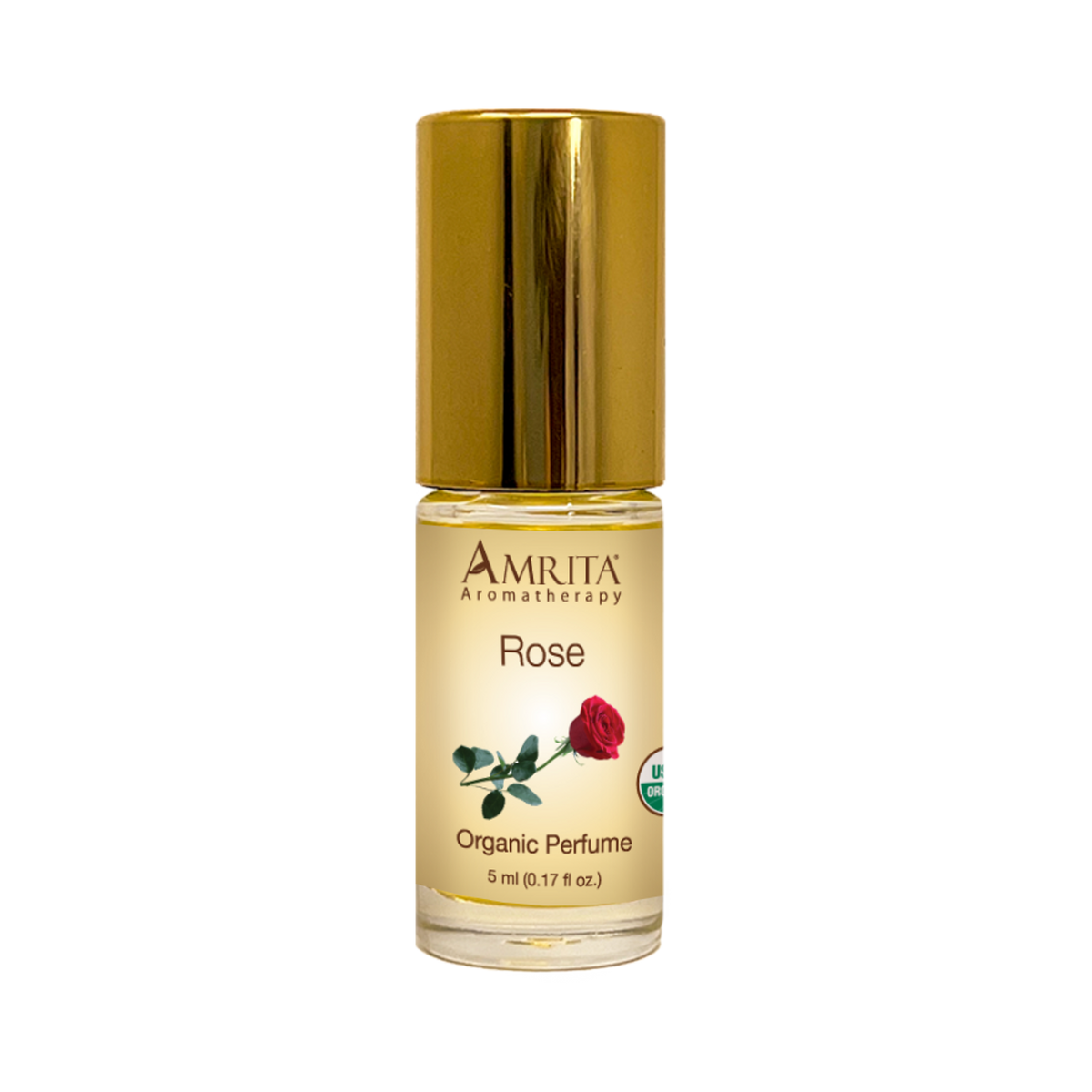 Rose Organic Perfume Roll On | Pure Rose Essential Oil by Amrita