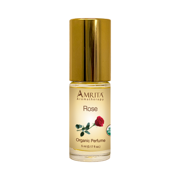 Rose Organic Perfume Roll On | Pure Rose Essential Oil by Amrita