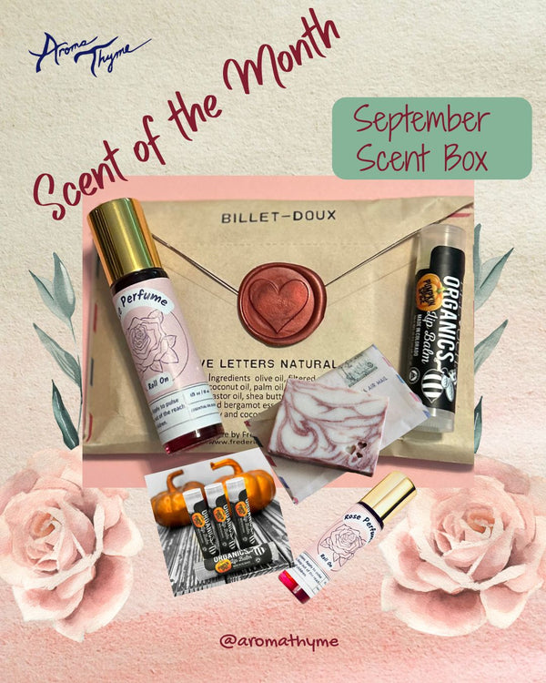 September Scent of the Month Aromatherapy Essential Oil Subscription Box