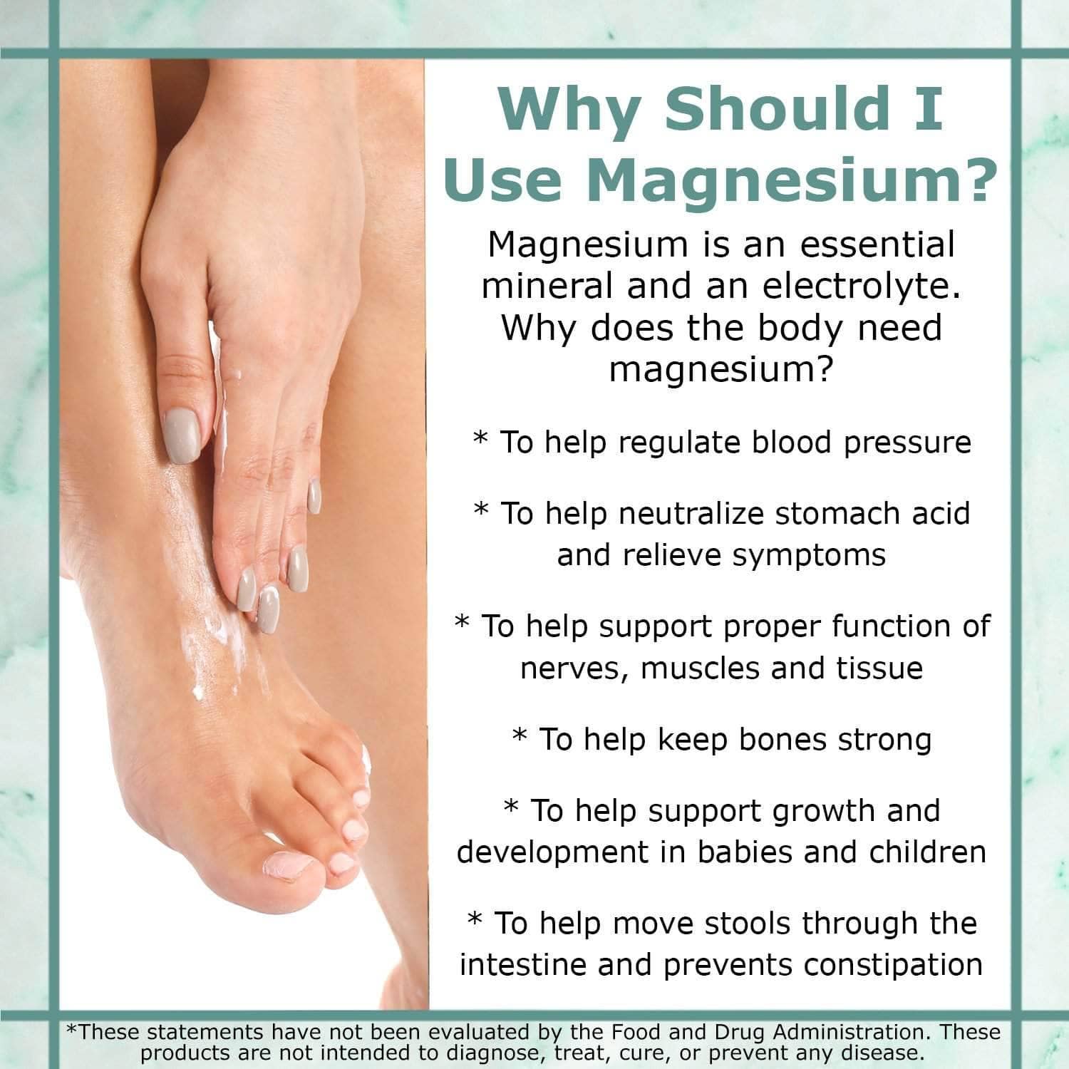 ŐSIMAGNESIUM Tea Tree and Peppermint Foot Cream