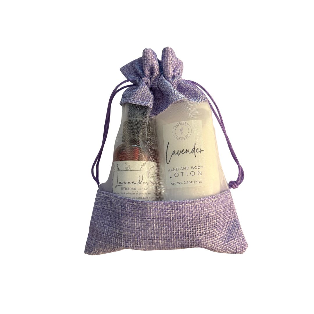 Lavender Lovers Gift Set – Organic Lotion & Hydrosol