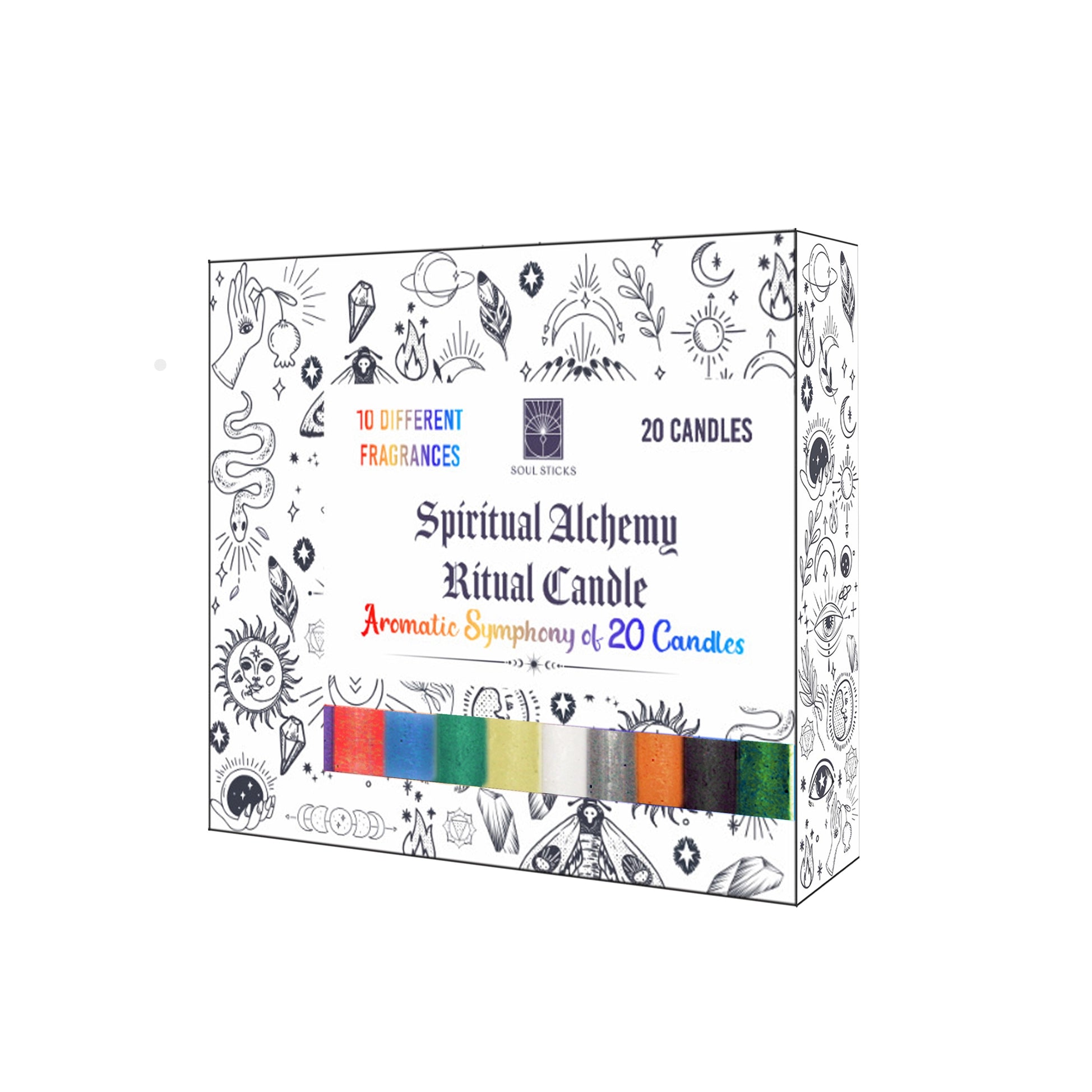 Spiritual Alchemy Ritual Candle Set of 20