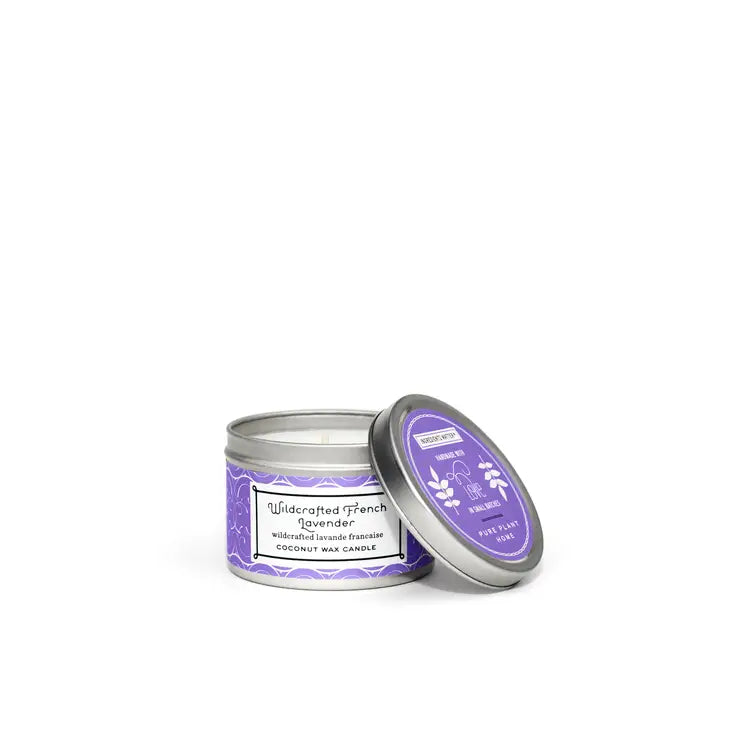Wildcrafted French Lavender 3 oz. Coconut Wax Candle Tin