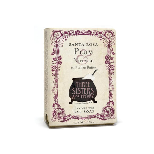 Santa Rosa Plum Nutmeg Bar Soap with Shea Butter