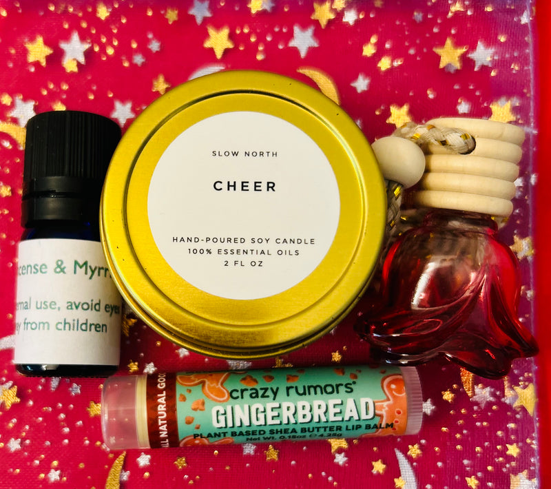 Aroma Thyme's December Scent of the Month Essential Oil Aromatherapy Subscription Box