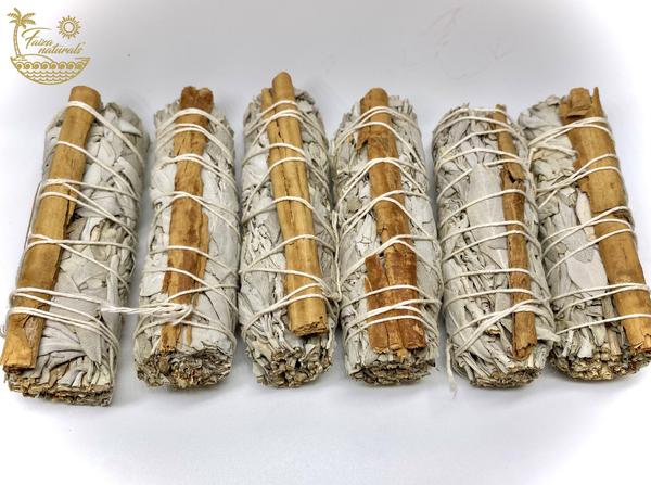 White Sage and Cinnamon Stick Cleansing Smudge Wand