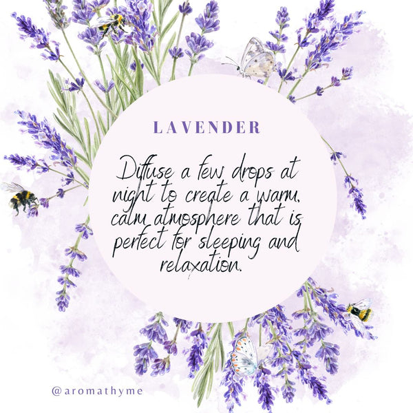 Lavender essential oil for a calm atmospher perfect for sleep and relaxation
