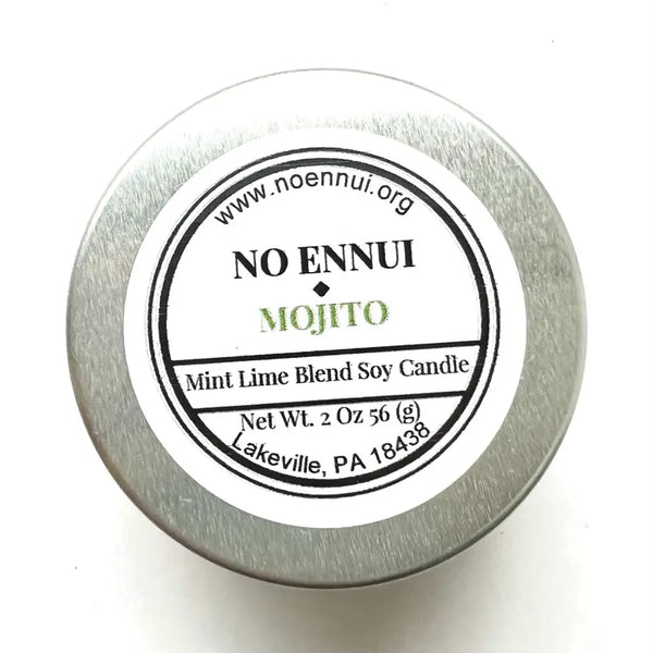  “Mojito" Mint & Lime Cocktail Inspired Botanical Soy Candle 