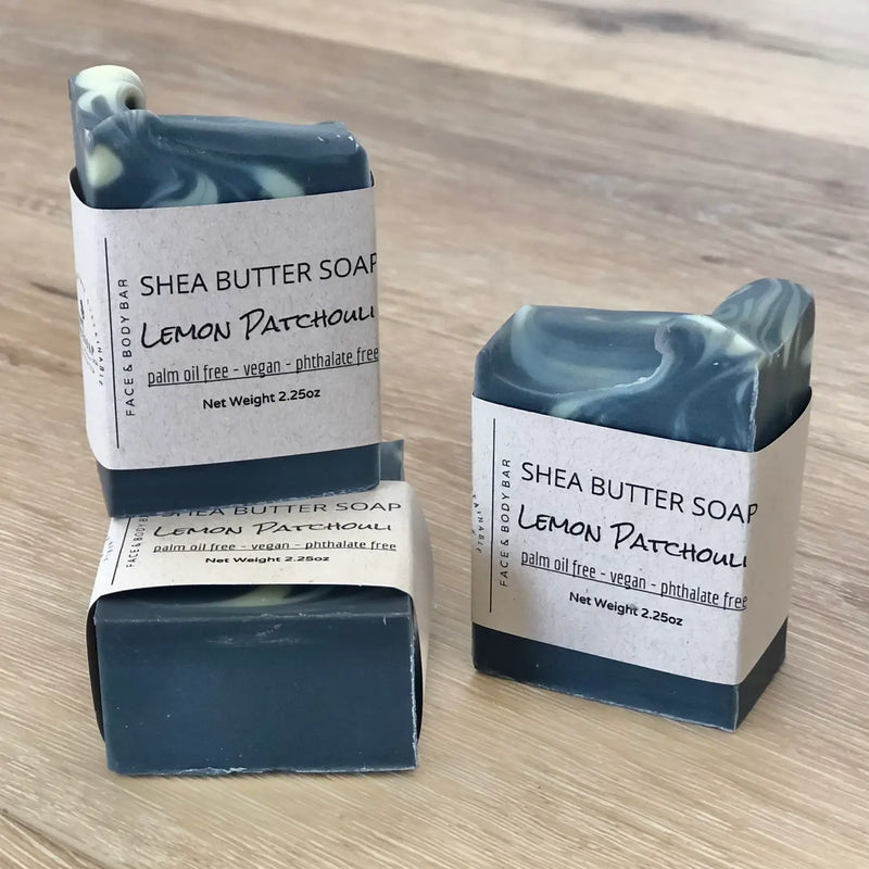 Lemon-Patchouli-Shea-Butter-Aromatherapy-Soap