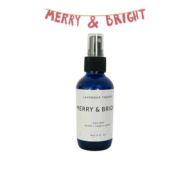 merry & Bright Holiday Room Fabric Spray