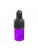 Purple Glass 2ml bottle with eyedropper