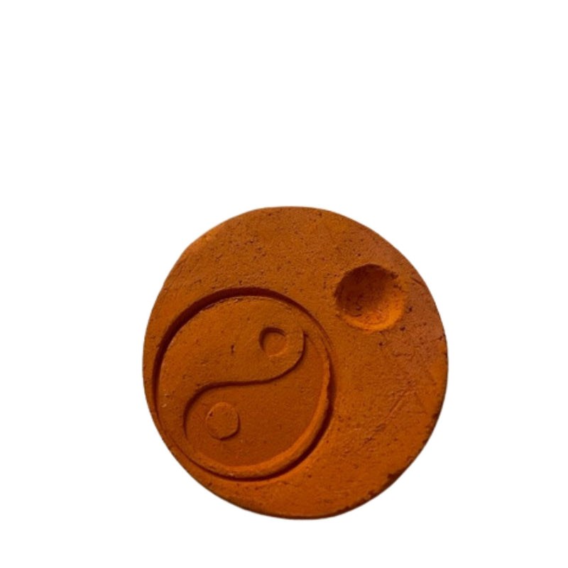 Terra cotta aromatherapy yin yang stone